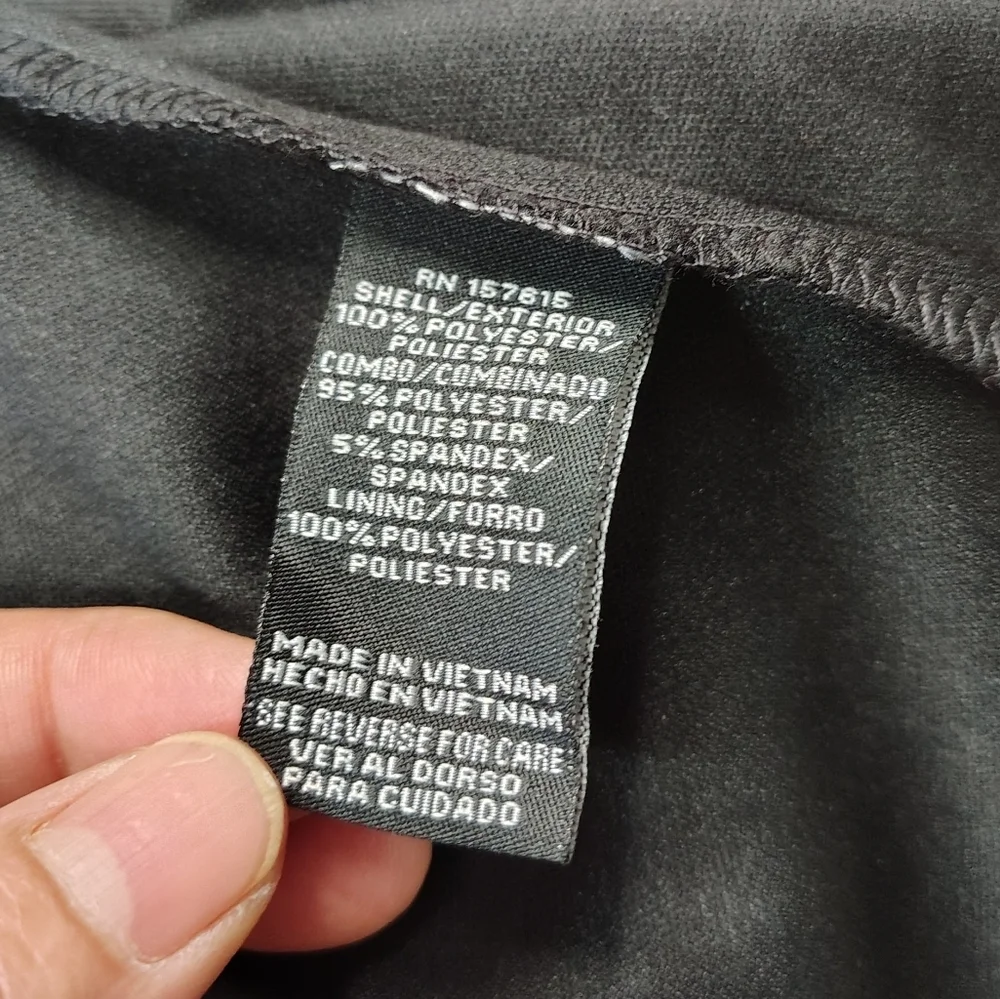 R&K maxi dress floral chiffon a-line size 6, black elegant, stretch. - Picture 15 of 16